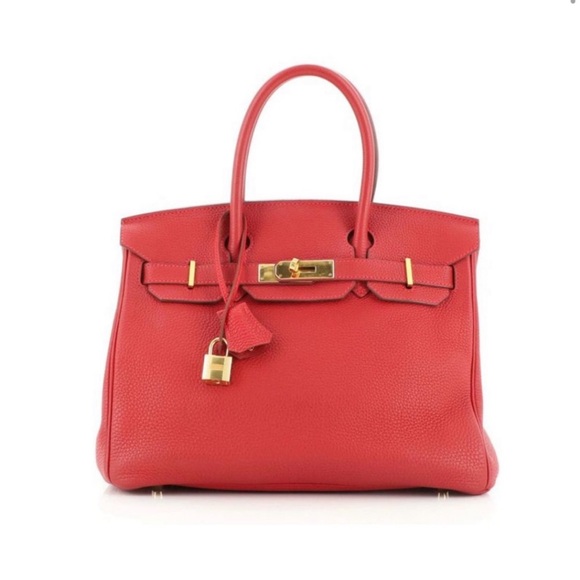 Birkin 30 Togo, 2017, Rouge Vif, Gold Hardware - Picture 7 of 17